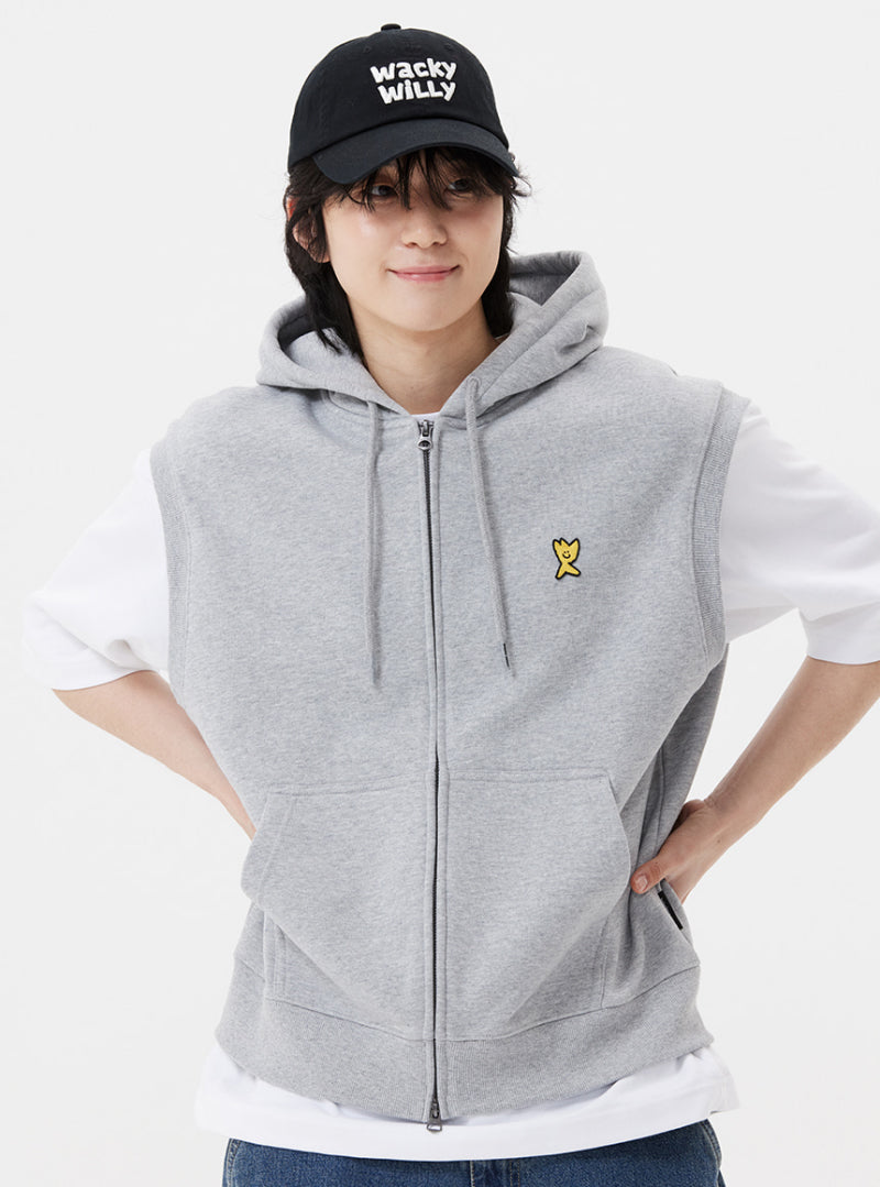 【WE ARE】Korea wacky Willy hooded vest WA2501HZ15