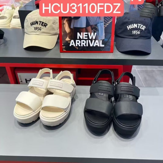 【WE ARE】韓國HUNTER皮革厚底涼鞋HCU3110FDZ