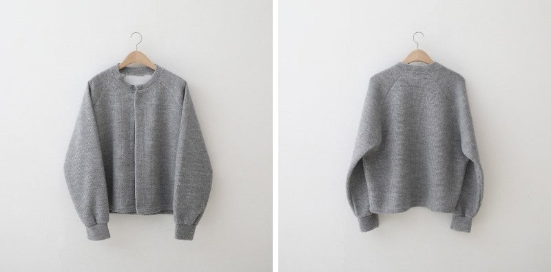 【WE ARE】Korean round collar cardigan jacket in 5 colors