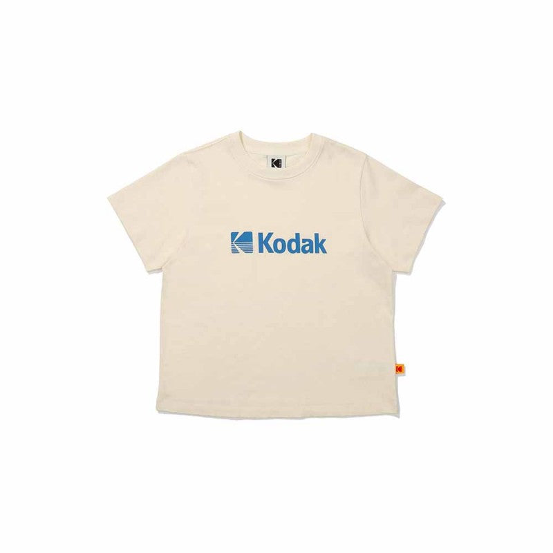 【WE ARE】Korea โกดัก Big Logo Askin Short Sleeve T-shirt Woman K5222ERS26