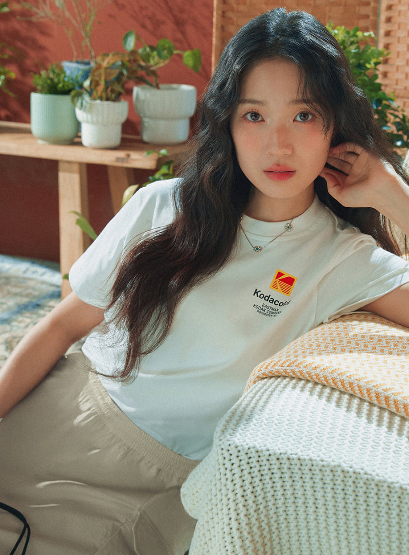 【WE ARE】Korea KODAK Aerocool Club Short Sleeve T-Shirt K5223LRS45