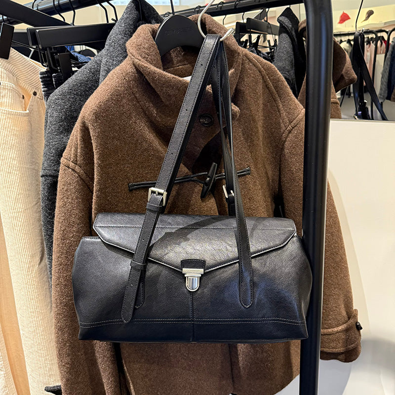 【WE ARE】韓國CITYBREEZE 皮革先蓋單肩包CTH4BG02