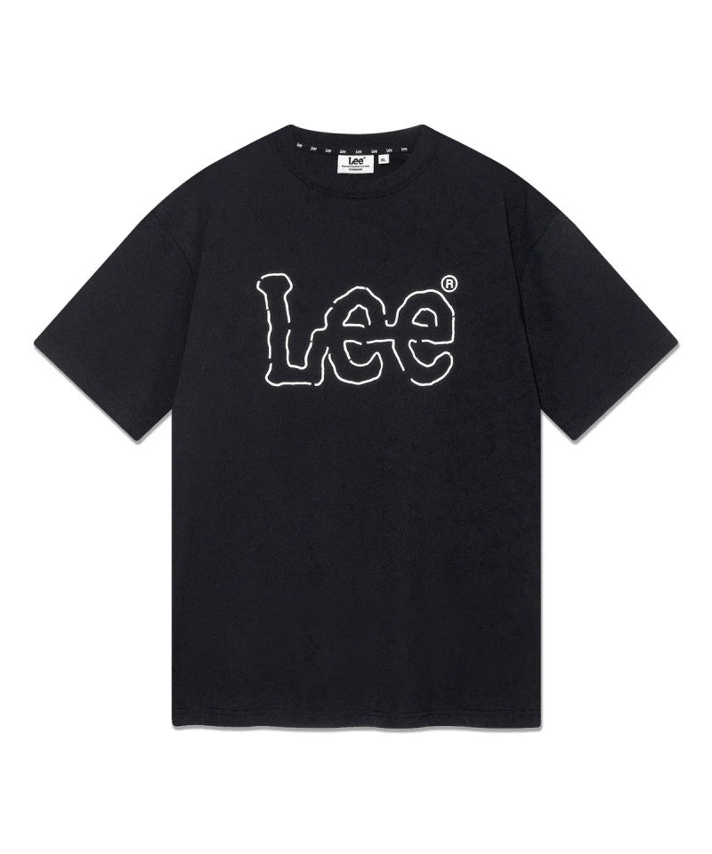 【WE ARE】韓國LEE 鏤空LOGO短袖T恤LE2502ST04