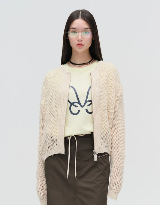 限時折扣【WE ARE】韓國MMLG休閒針織拉鏈外套MMWBE1OKC103