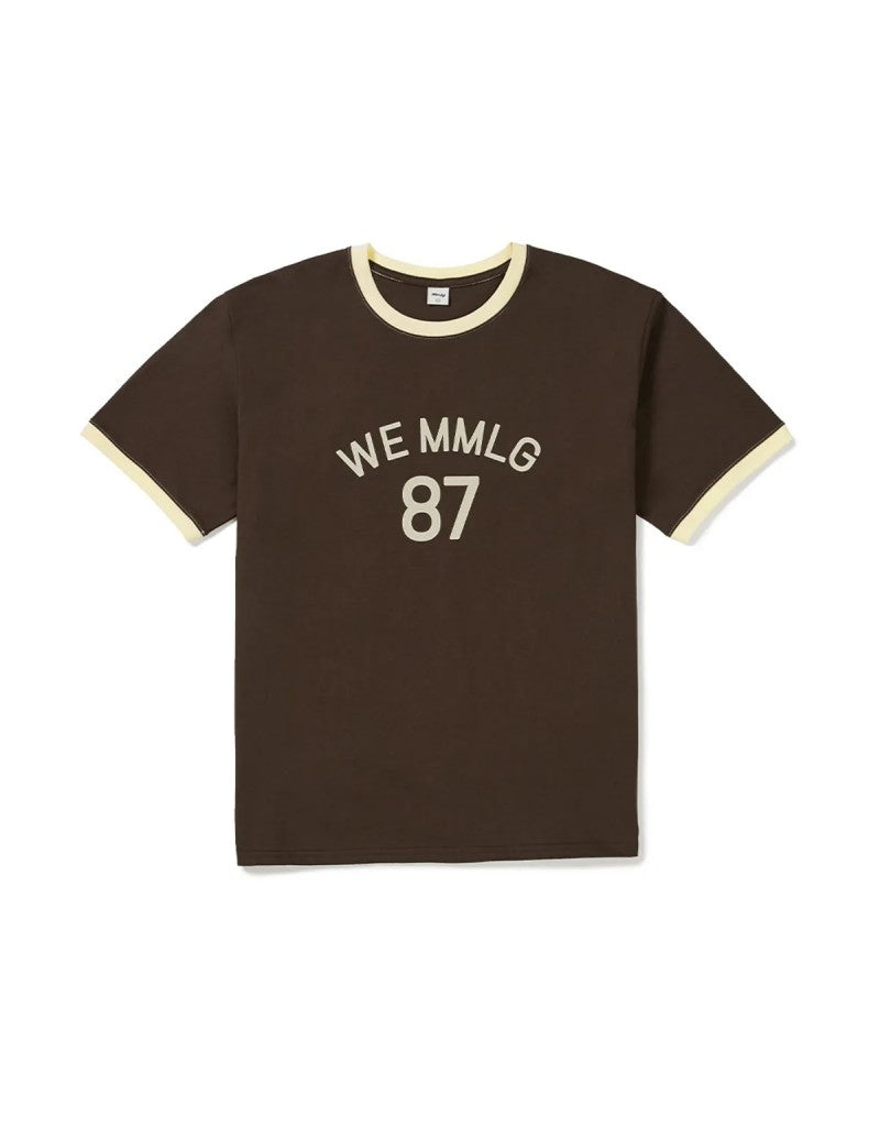 男女同款【WE ARE】韓國MMLG 滾邊短袖T恤 MMLGBE1THT084