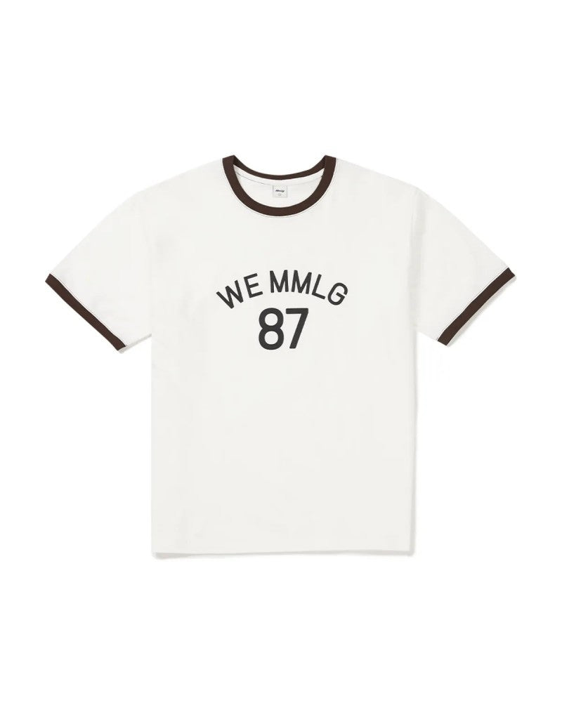 男女同款【WE ARE】韓國MMLG 滾邊短袖T恤 MMLGBE1THT084