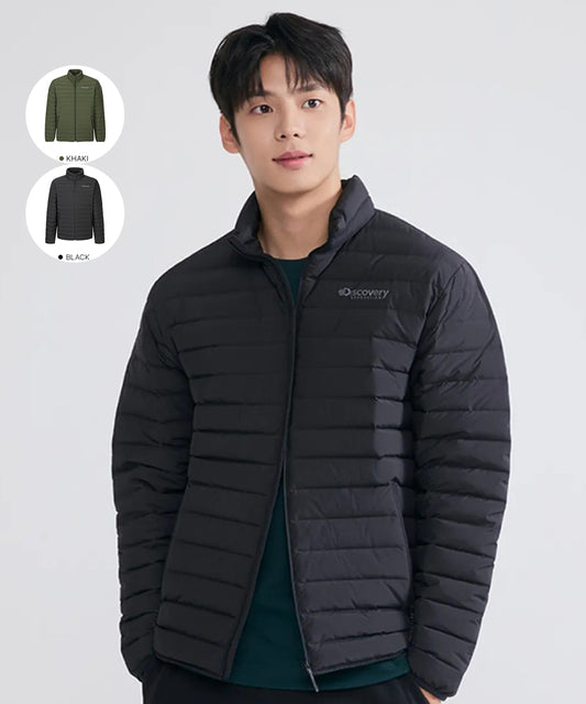 男款【WE ARE】韓國Discovery高領輕薄鴨絨羽絨服DMDJ71056
