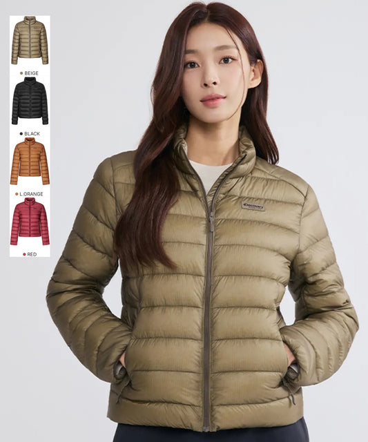 女款【WE ARE】韓國Discovery高領輕薄鵝絨羽絨服DWDJ76056