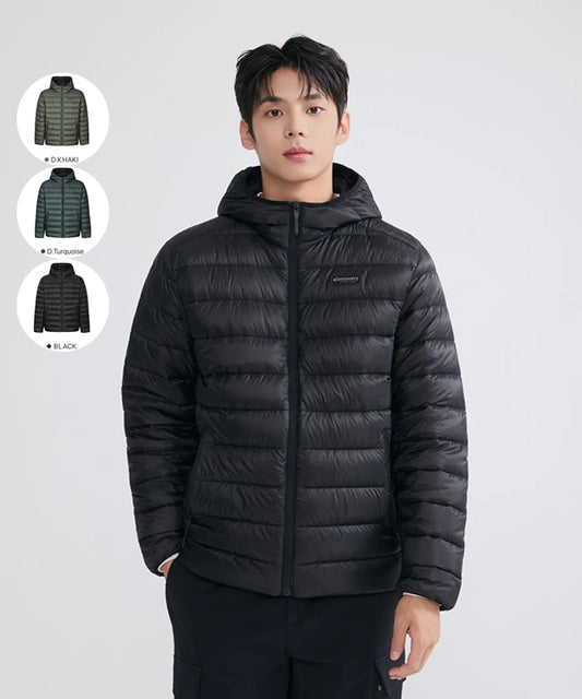 男款【WE ARE】韓國Discovery連帽鵝絨羽絨服DMDJ7I056