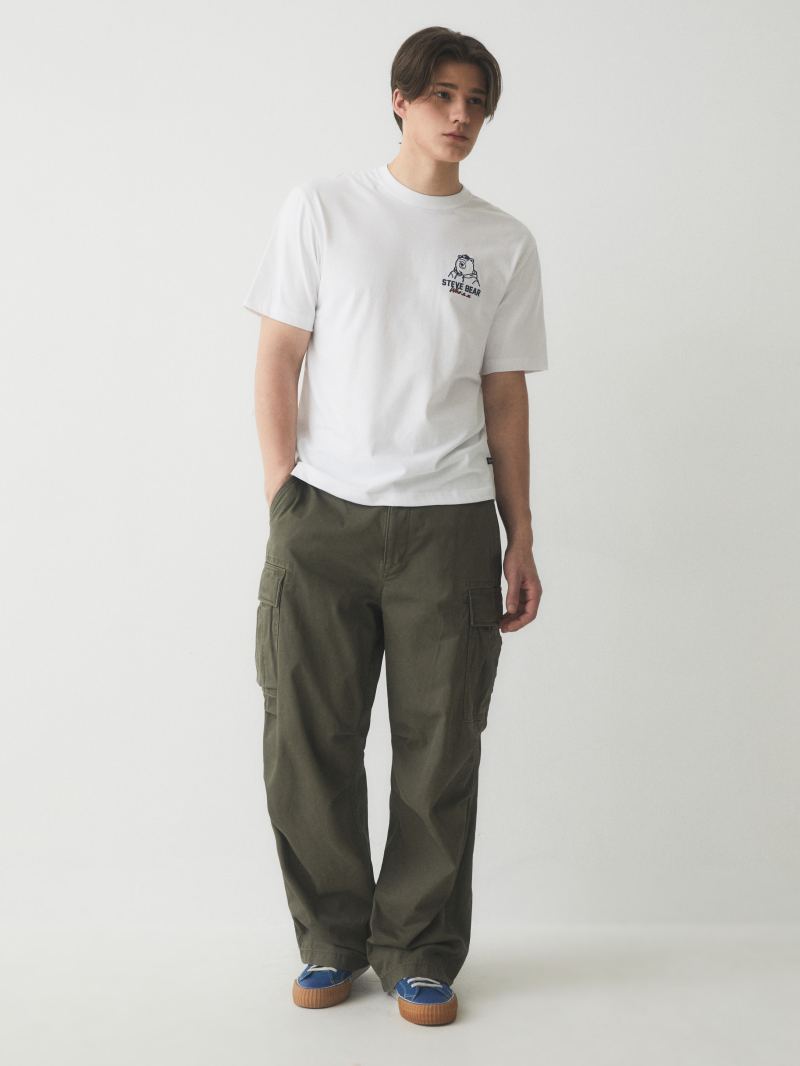 【WE ARE】Korea WHO.AU purchasing casual T-shirt WHRPE2491U