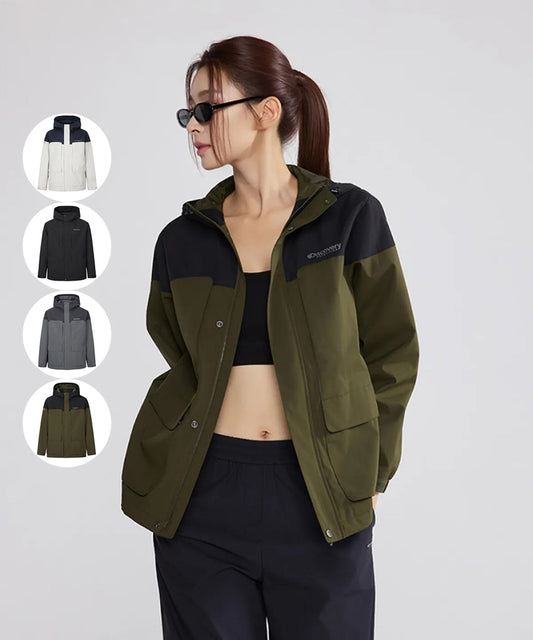 【WE ARE】韓國Discovery連帽衝鋒外套DXWJ31054