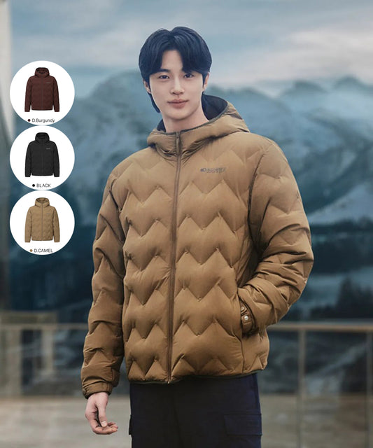 男款【WE ARE】韓國Discovery連帽鵝絨羽絨服DMDJ83056