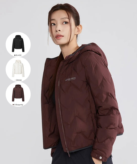 女款【WE ARE】韓國Discovery 輕量鵝絨連帽外套DWDJ84056
