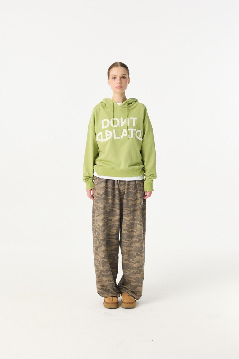 【WE ARE】韓國DONTBELATE 絨毛刺繡logo帽T