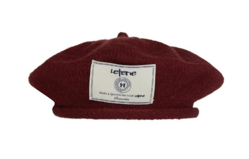 【WE ARE】韓國Leterie 10%羊毛貝雷帽LRLABELKNITBERET