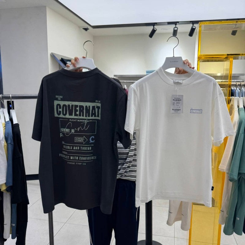 【WE ARE】韓國COVERNAT休閒短袖T恤CO2502ST16