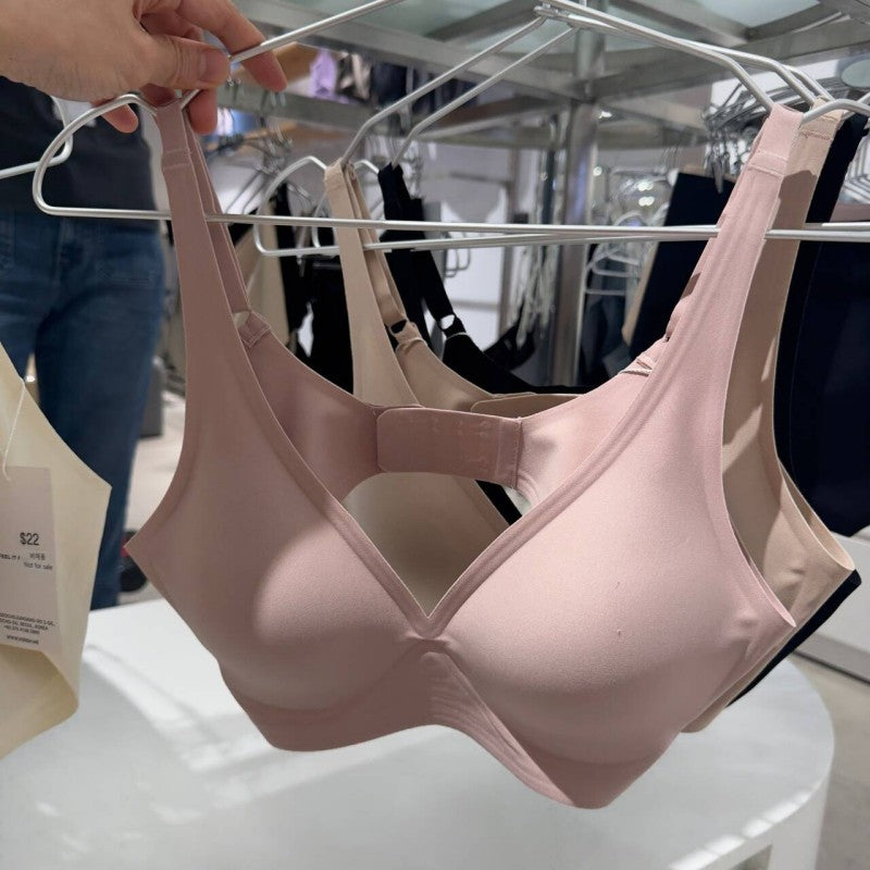 基礎款【WE ARE】韓國verish舒適 自然服貼 兩排後扣式 無痕內衣COOL FIT BRA SIGNATURE