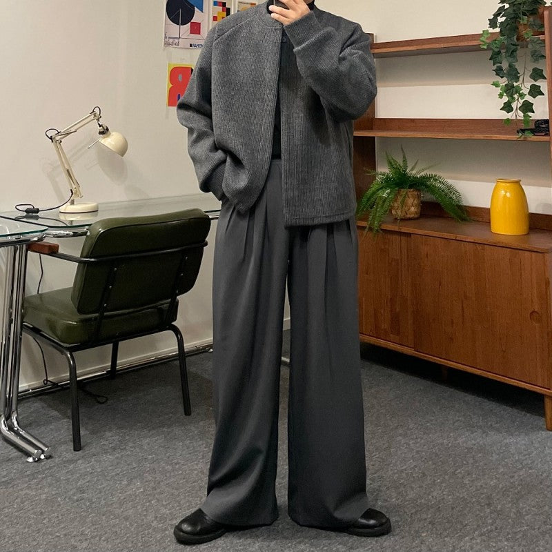 【WE ARE】Korean round collar cardigan jacket in 5 colors