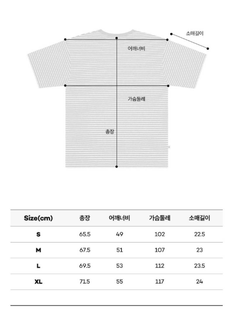 【WE ARE】Korea KODAK Kodak Unisex Striped Short Sleeve T-Shirt K5223LRS33