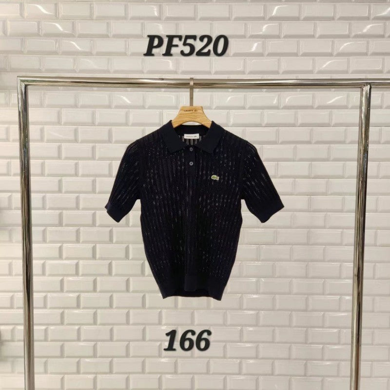 女款【WE ARE】韓國LACOSTE鱷魚POLO針織衫T恤PF520E
