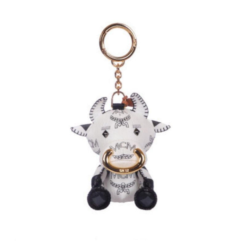 【WE ARE】Korea MCM Doll Cow Pendant Keychain MXZBSXL09