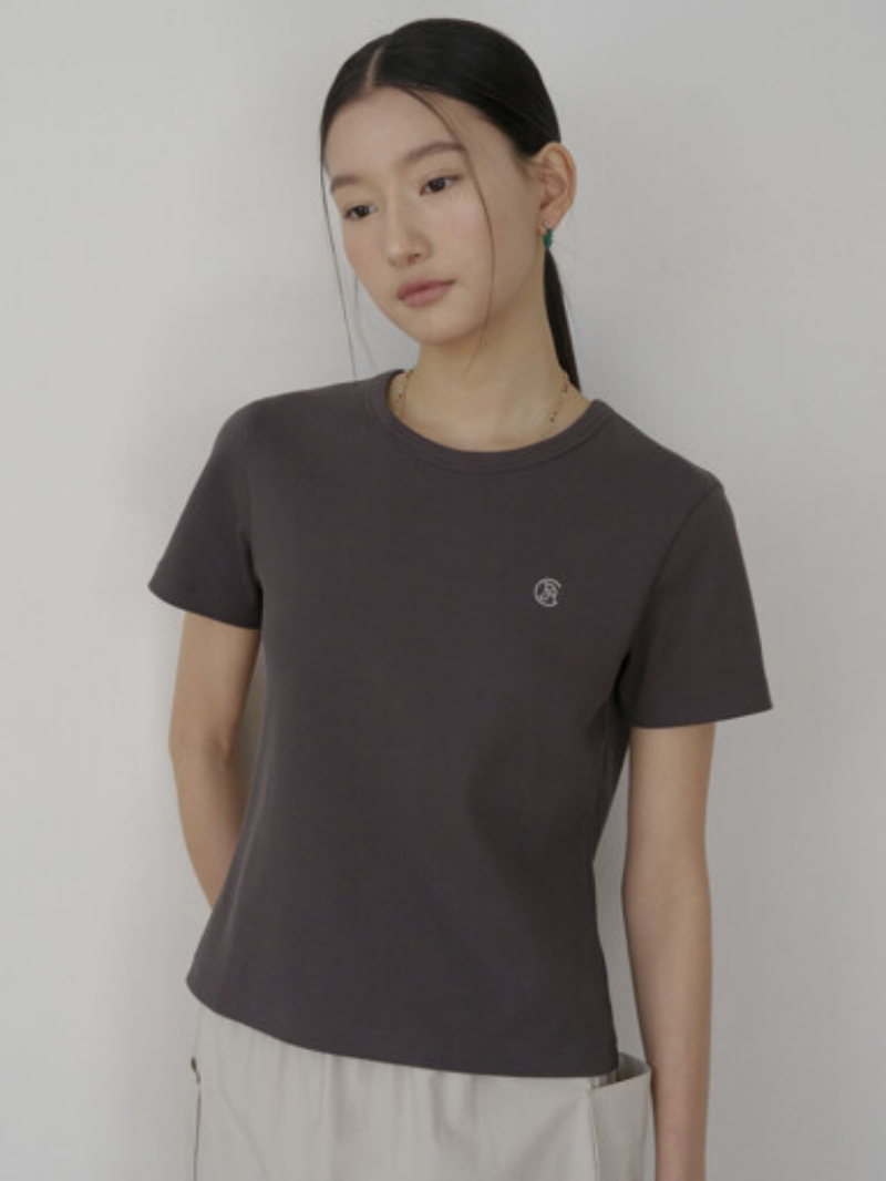 女款【WE ARE】韓國M計畫字母刺繡短袖T恤EYF2TR2754