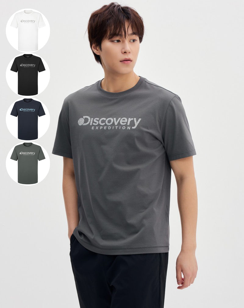 男款【WE ARE】韓國Discovery速乾大標短袖T恤DMRS61053