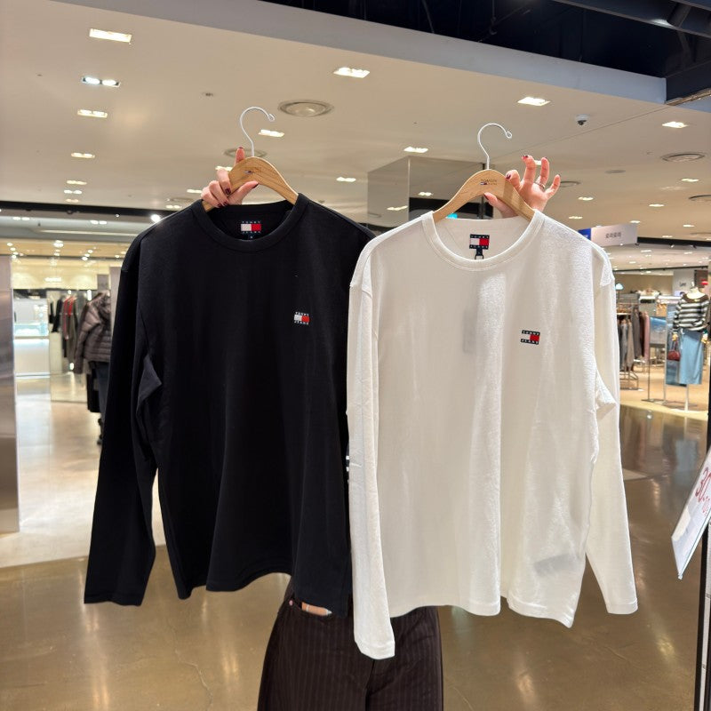 男款【WE ARE】韓國TOMMY JEANS logo休閒長袖棉T T32G7TTO24TMT1