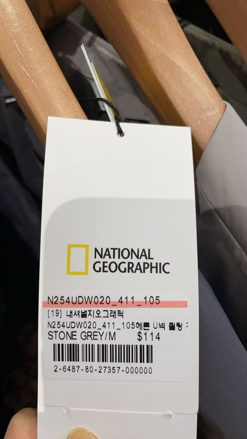【WE ARE】韓國國家地理 輕量圓領鵝絨羽絨外套 N254UDW020