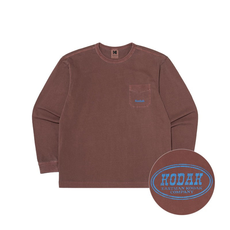 【WE ARE】Korea KODAK Kodak retro old long-sleeved T-shirt K5123LRL12