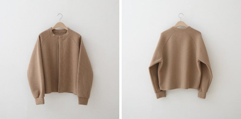 【WE ARE】Korean round collar cardigan jacket in 5 colors