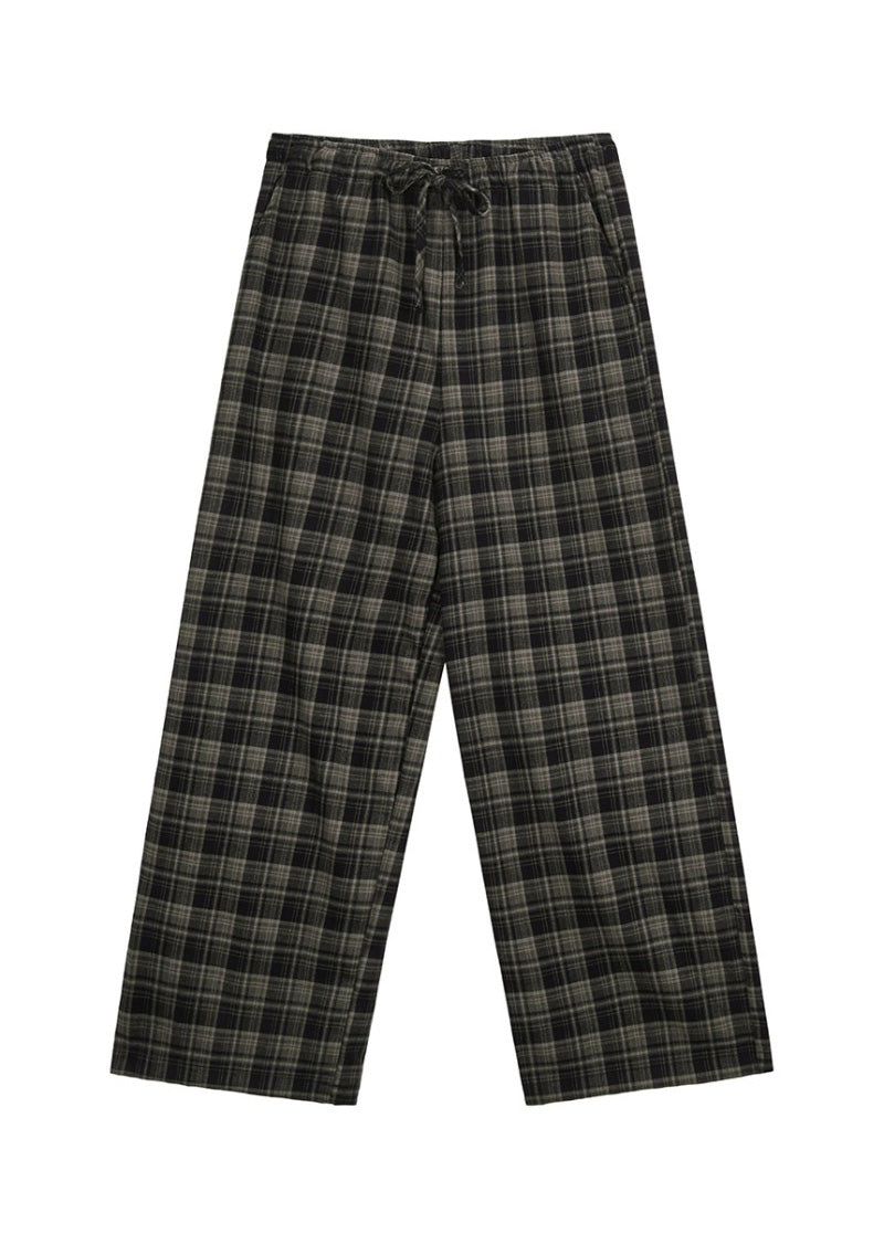 黑五限時折扣【WE ARE】韓國DONTBELATE休閒格子睡衣套裝20251031-4