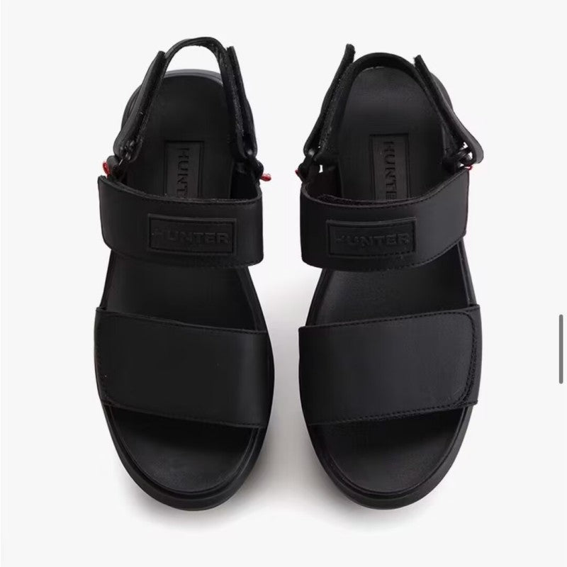 【WE ARE】韓國HUNTER皮革厚底涼鞋HCU3110FDZ