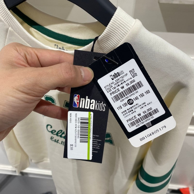 NBA Kidswear【WE ARE】Boston University Korea T K251TS010P