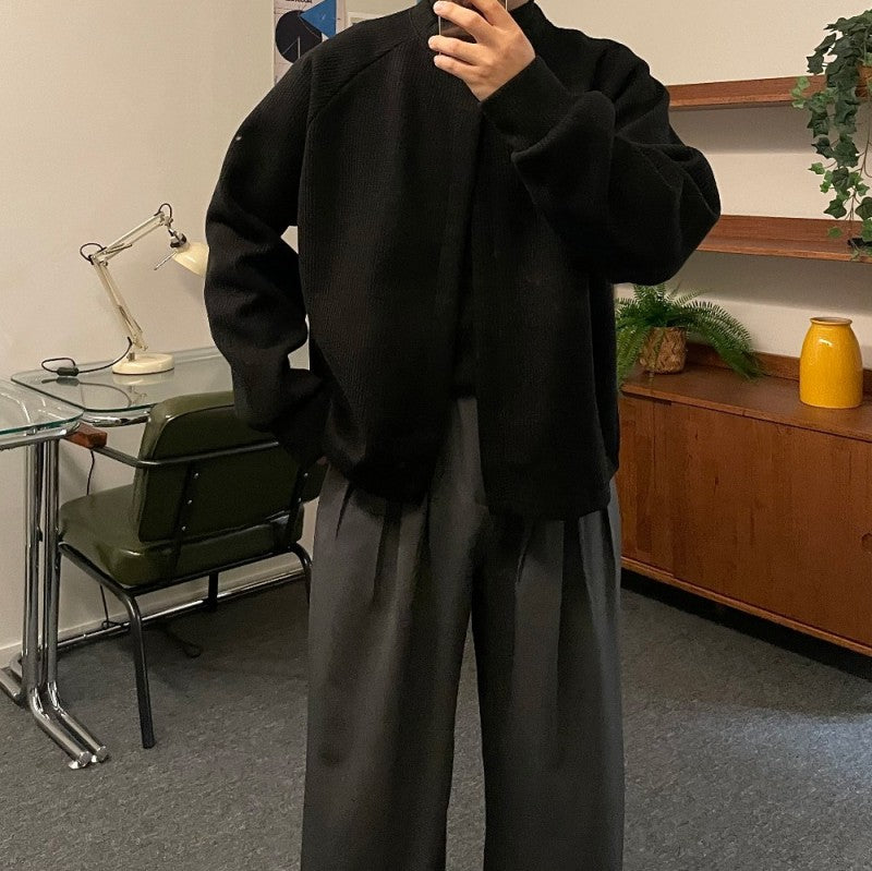 【WE ARE】Korean round collar cardigan jacket in 5 colors