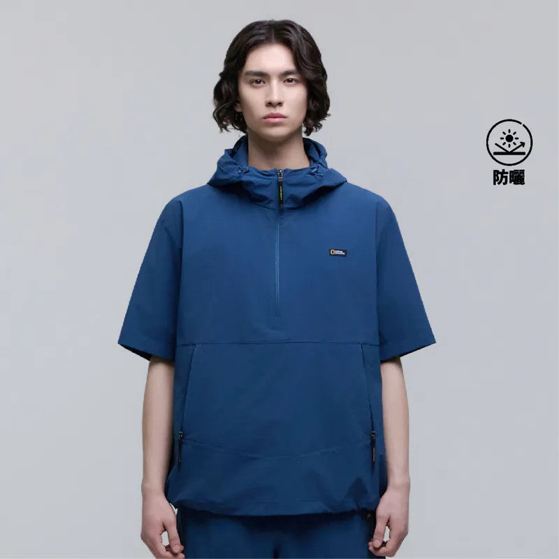 【WE ARE】 Korean National Geographic Half-Zip Hoodie N252UFT141