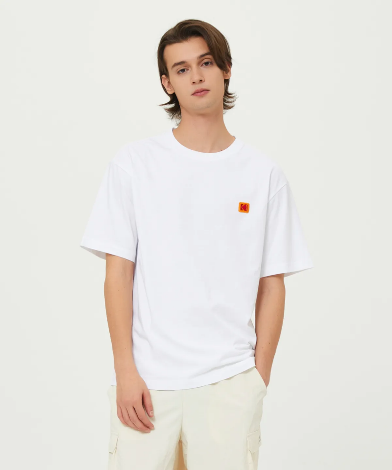 Askin涼感 男女同款【WE ARE】韓國KODAK柯達 小方標短袖T恤K5223ERS34