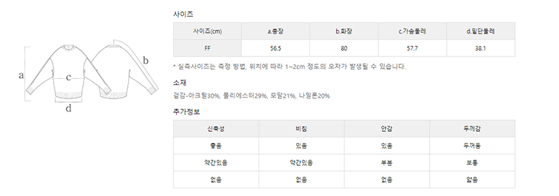 【WE ARE】韓國LAP 下擺三扣針織毛衣 AR4KHA69