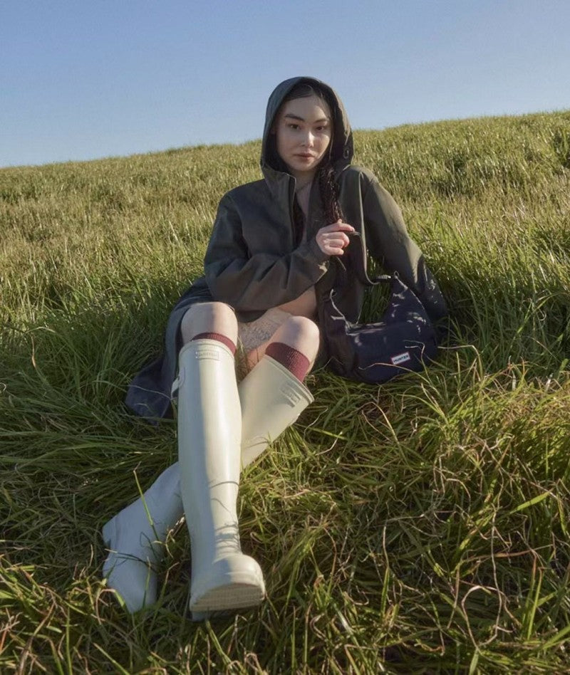 【WE ARE】韓國HUNTER精緻Refined高筒純色雨靴WFT1017RMA