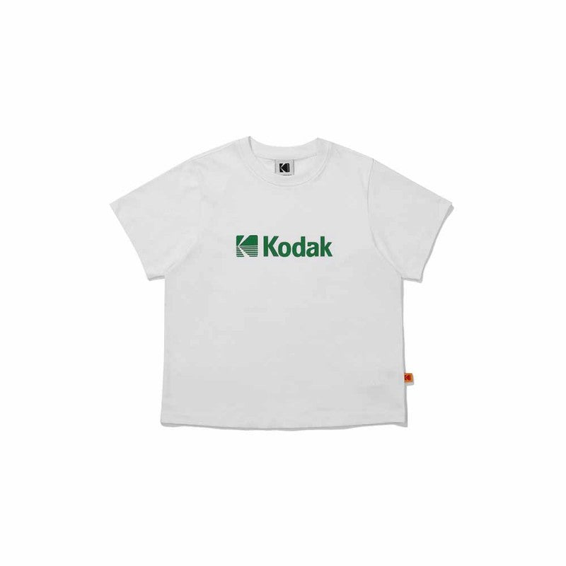 【WE ARE】Korea โกดัก Big Logo Askin Short Sleeve T-shirt Woman K5222ERS26