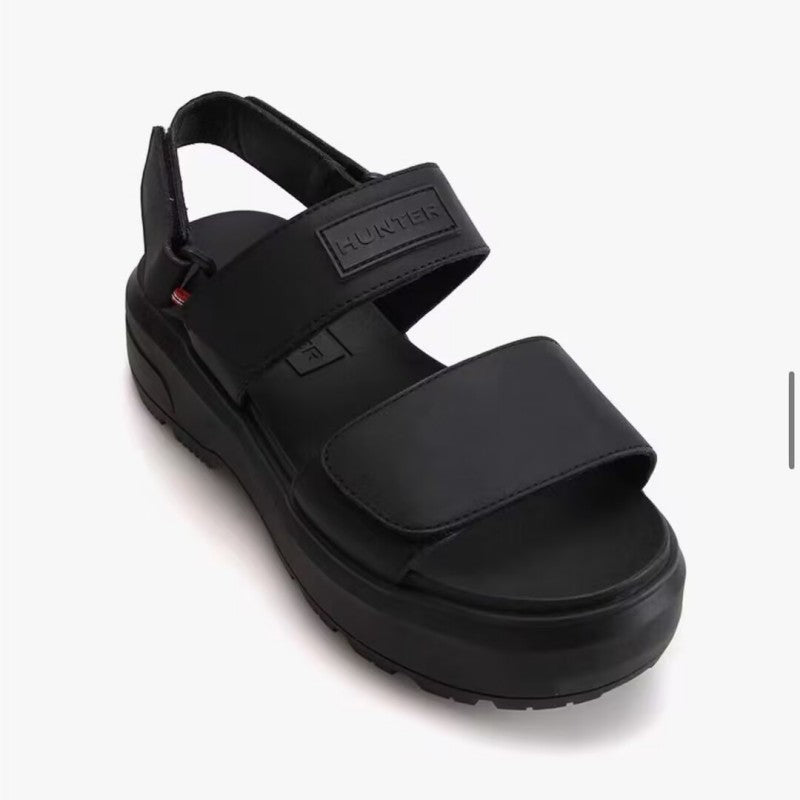 【WE ARE】韓國HUNTER皮革厚底涼鞋HCU3110FDZ
