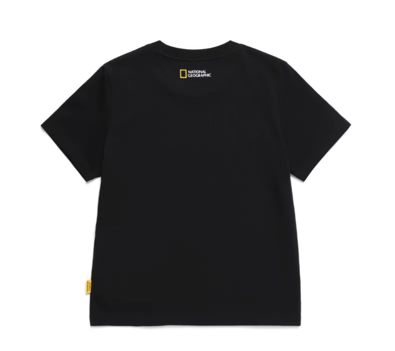 Unisex【WE ARE】 Korean National Geographic logo short-sleeved T-shirt N255UTS020