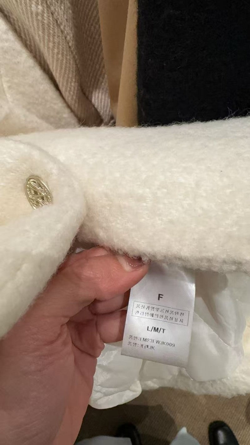 大茜選品【WE ARE】韓國東大門TD 小香風微鋪棉外套LM23FWJK009