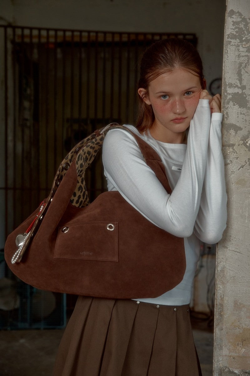 【WE ARE】韓國Leterie時尚單肩包BUCKLEREVERSIBLESHOULDERBAG