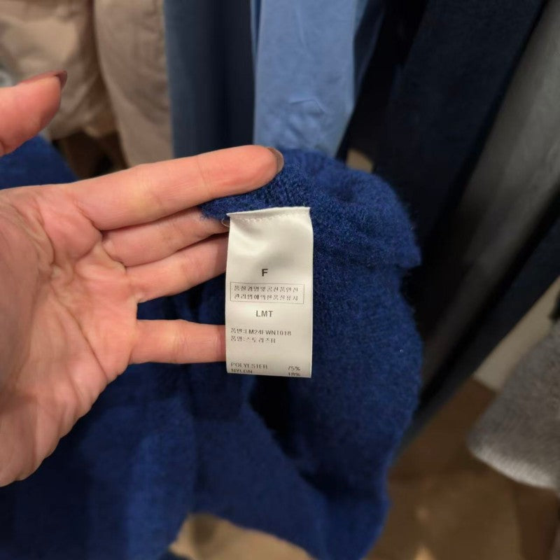 大茜選品【WE ARE】韓國東大門TD 落肩6%羊毛毛衣 LM24FWN1018