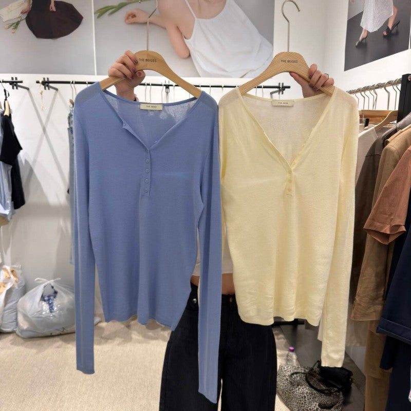 大茜選品【WE ARE】韓國東大門TD針織上衣SAD1NT006AA