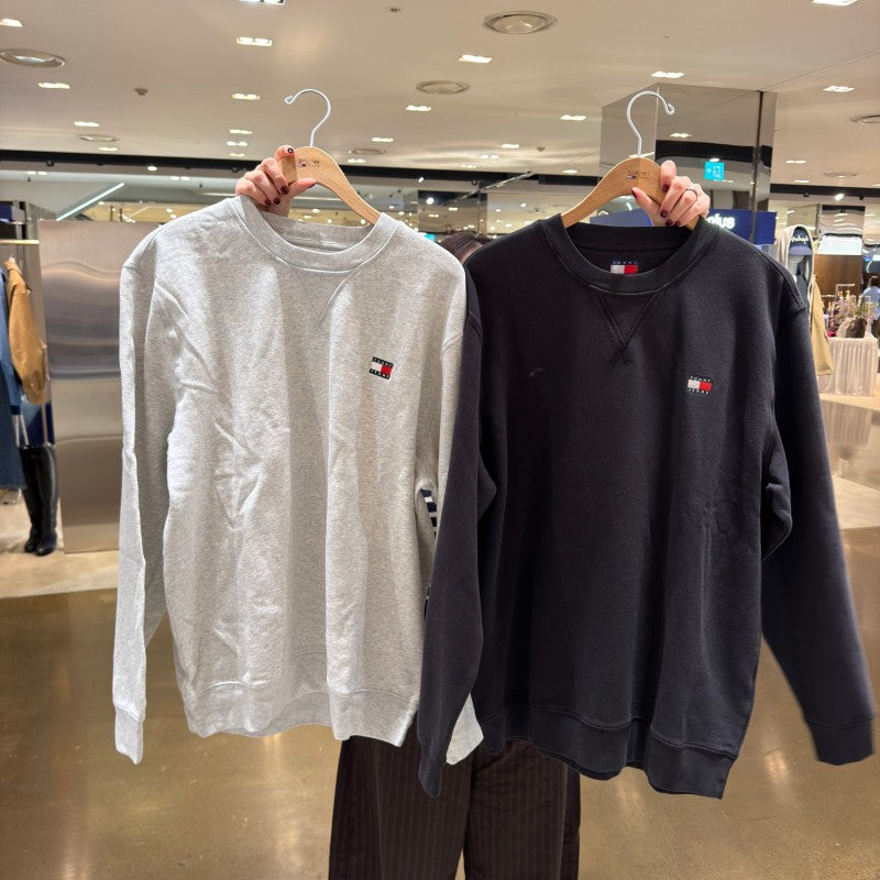 男款【WE ARE】韓國TOMMY JEANS 基礎款小logo內刷毛大學T T32G7TTO26TMT1