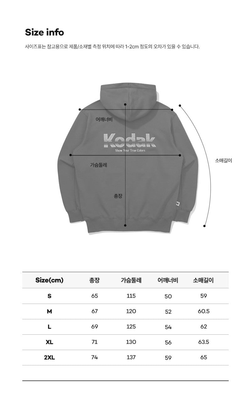 【WE ARE】韓國KODAK柯達連帽大學T衛衣K5323LHDH1