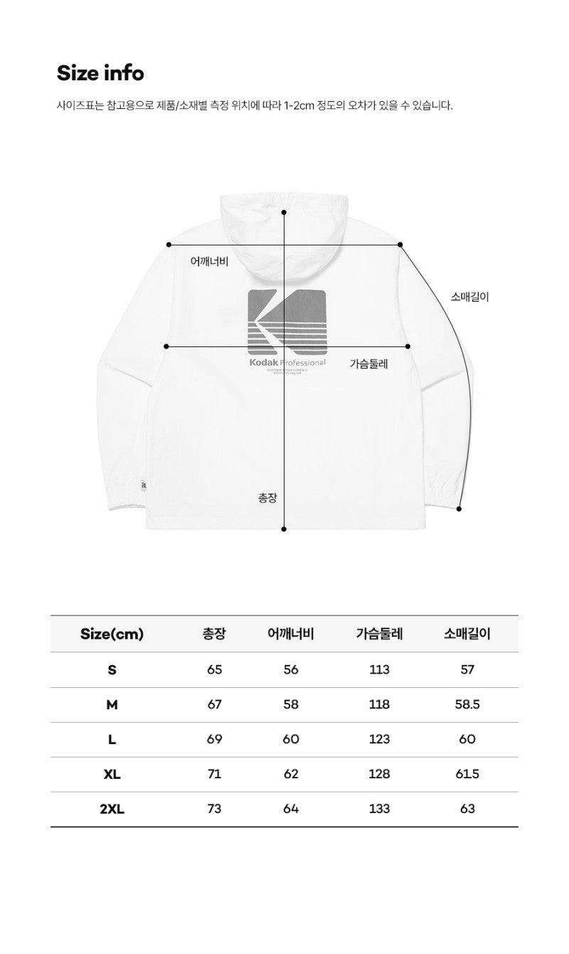 【WE ARE】Korea KODAK casual hooded jacket K5123EWTH1