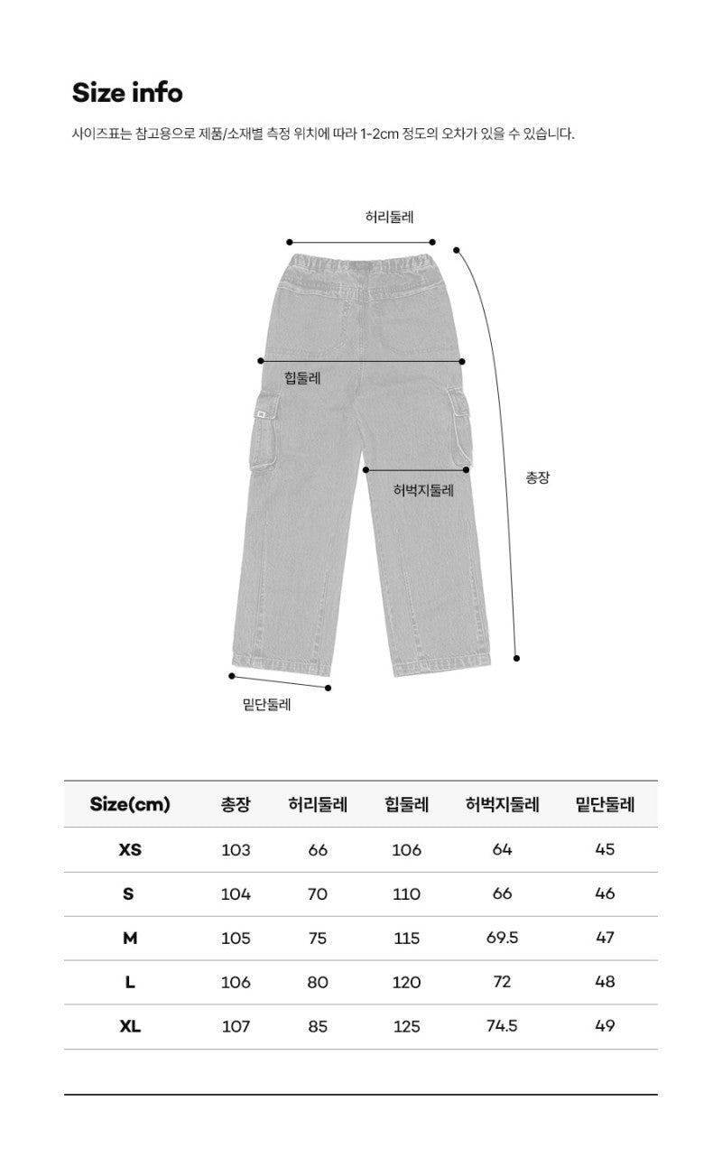 【樣品優惠現貨】【WE ARE】韓國KODAK柯達牛仔工裝褲K5323LPT85